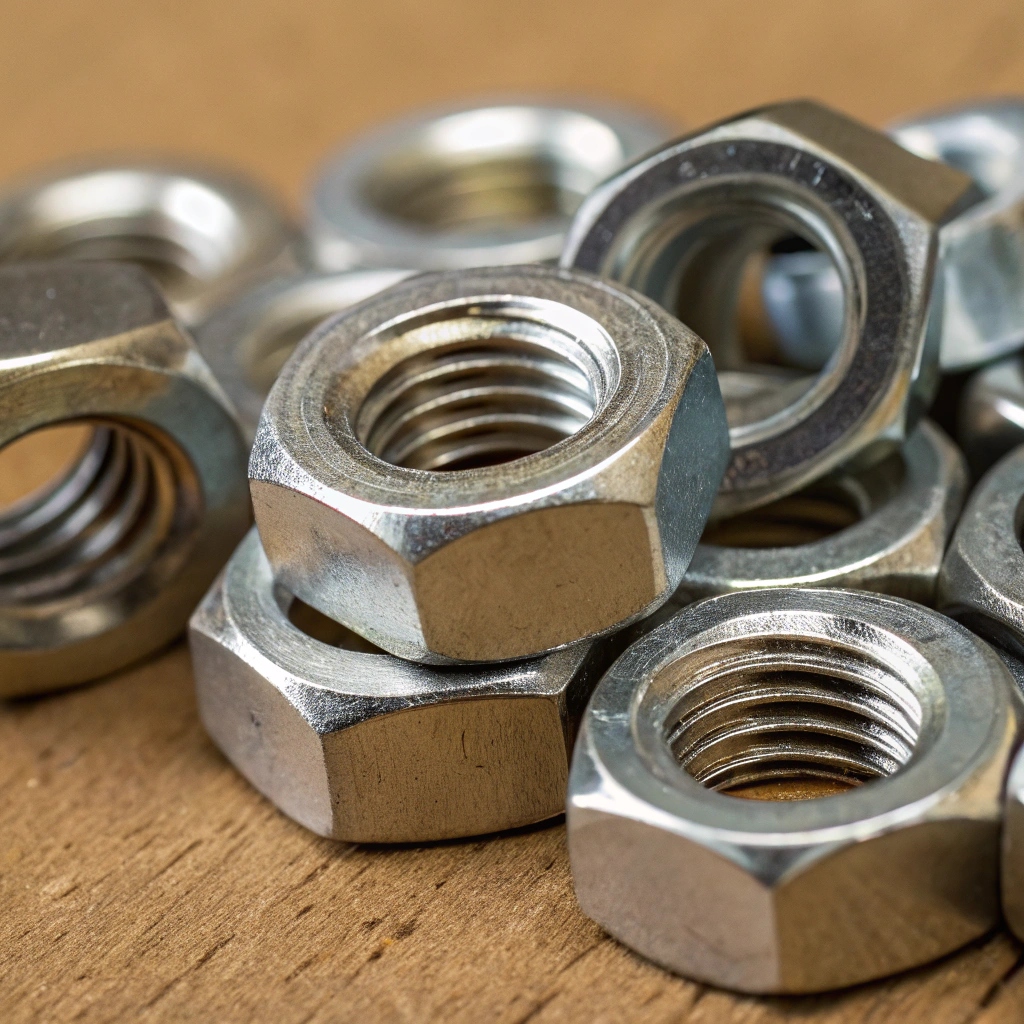 Гайка дюралюминиевая М20 шаг резьбы 2 мм Д1 ГОСТ 1759.0-87