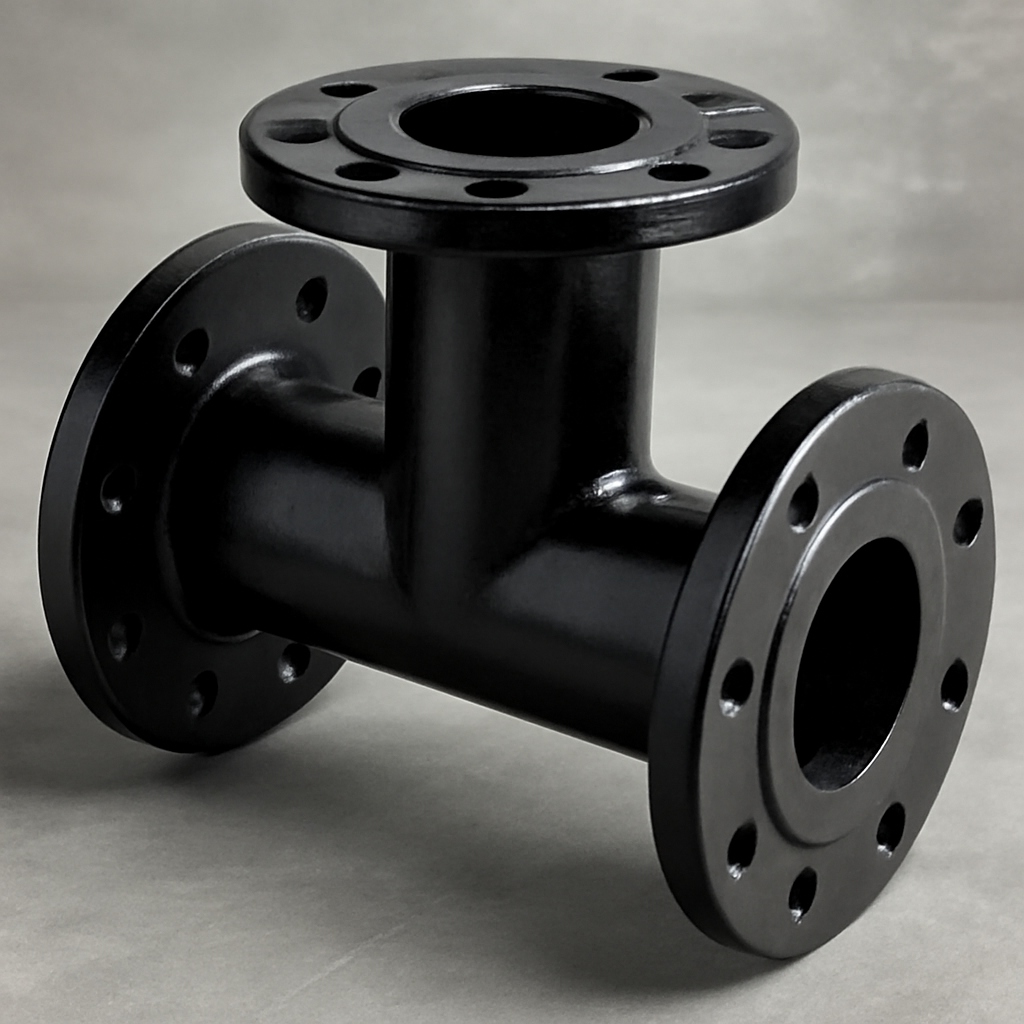 Тройник фланцевый чугунный ТФ 1000х900 мм ГОСТ 5525-88